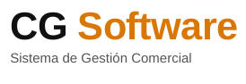 CG Software — Sistema de Gestión Comercial